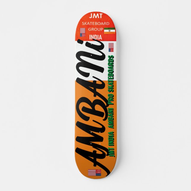 AMBANI JMT INDIA 7 3/4" Skateboard Deck (Vorne)