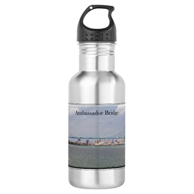 Ambassador Bridge Wasserflasche (Vorderseite)