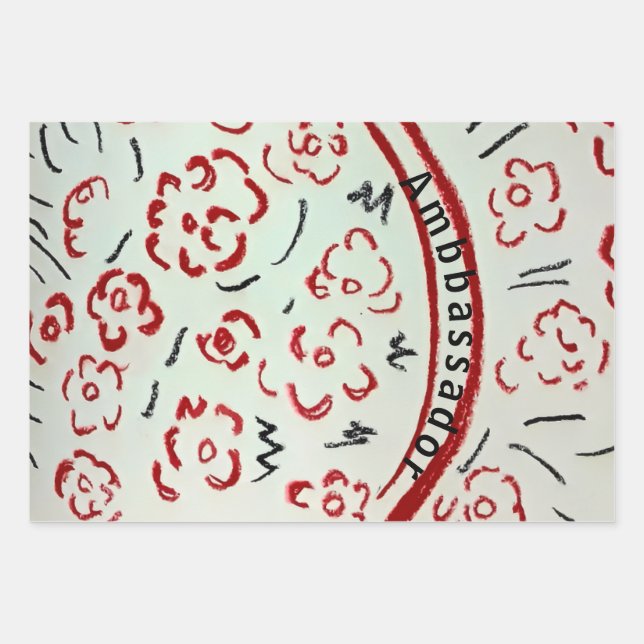 Ambassador Geschenkpapier Set (Vorderseite)