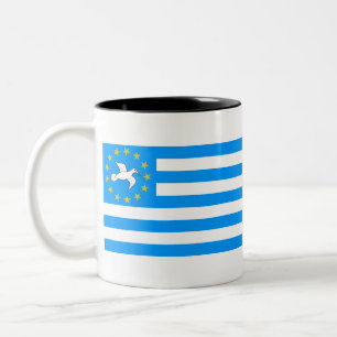 Ambazonia - Amba Land - Flagge von SüdCameroons Zweifarbige Tasse