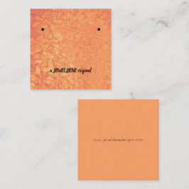 Amber Agate Orings Display Card Quadratische Visitenkarte