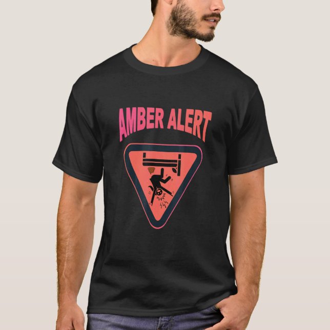 Amber Alert Meme Crazy Girl Warning Princess Gekac T-Shirt (Vorderseite)