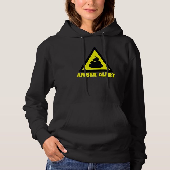 Amber Alert Warning Hoodie (Vorderseite)