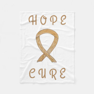 Amber-Bewusstseins-Schleife Engel Krebs Chemo-Deck Fleecedecke