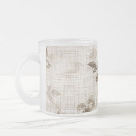 Amber Blossom Glass Tumbler Mattglastasse