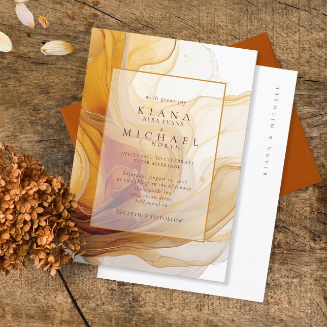 Amber Brandy Abstrakt Ink Wedding ID1089 (Von Creator hochgeladen)