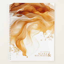 Amber Brandy Abstrakt Ink Wedding ID1089 Planer