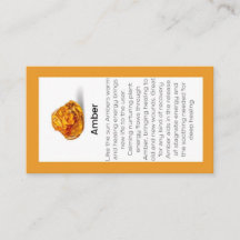 Amber Crystal Meaning Juwelier Display Card