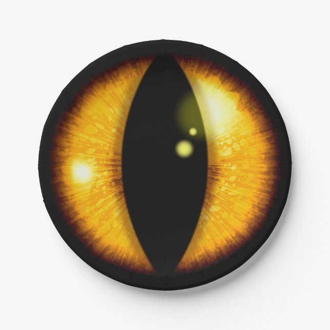 Amber Dragons Eye Pappteller (Vorderseite)