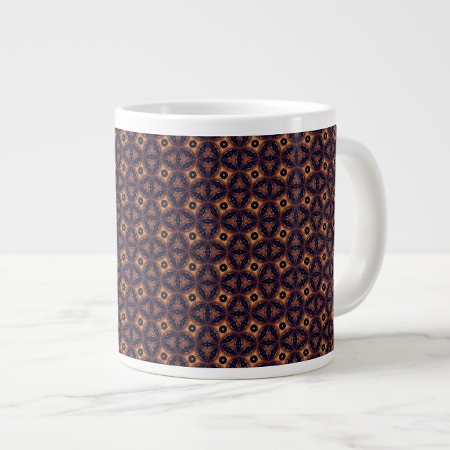 Amber Eclipse Mosaik Jumbo-Tasse (Vorderseite Rechts)