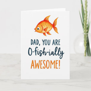 Amber Fish Vatertagskarte Karte