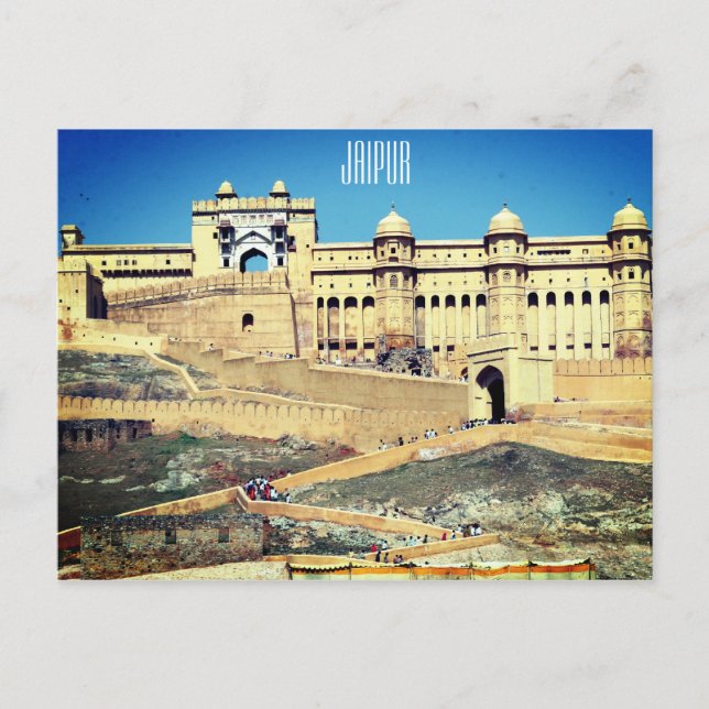 Amber fort jaipur postkarte (Vorderseite)