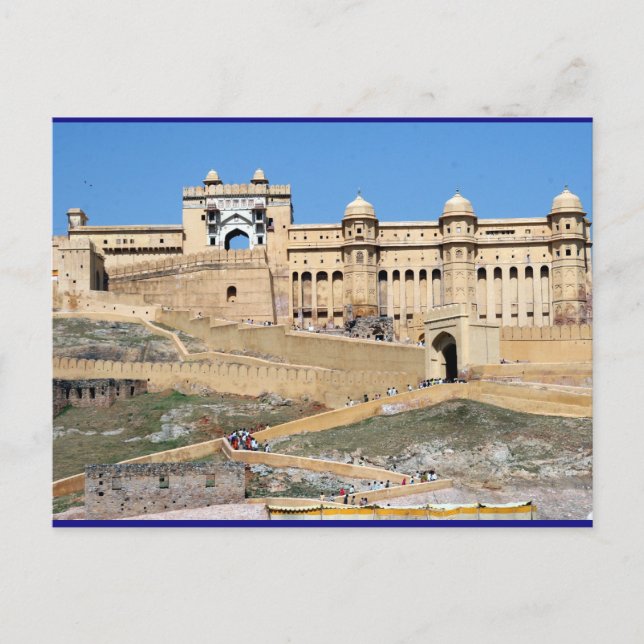 Amber fort jaipur postkarte (Vorderseite)
