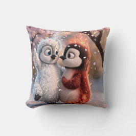 Amber & Frosty Cozy Penguin Pillow Kissen