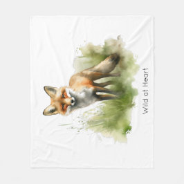 Amber Gaze: Meadow Fox, benutzerdefiniert Fleecedecke