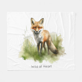 Amber Gaze: Meadow Fox, benutzerdefiniert Fleecedecke