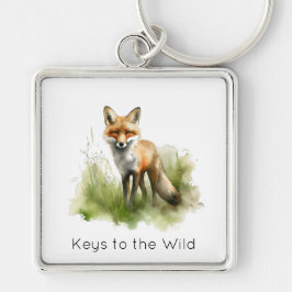 Amber Gaze: Meadow Fox, benutzerdefiniert Schlüsselanhänger
