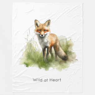 Amber Gaze: Meadow Fox, individuell Fleecedecke