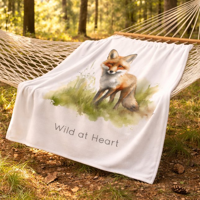 Amber Gaze: Meadow Fox, individuell Fleecedecke (Von Creator hochgeladen)