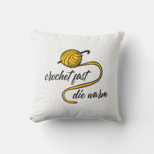 Amber gelbe Crochet schnell, Die warm Kissen