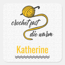 Amber gelbe Crochet schnell, Die warm