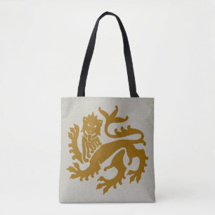 Amber Gothic Revival Lion Tote Bag Tasche
