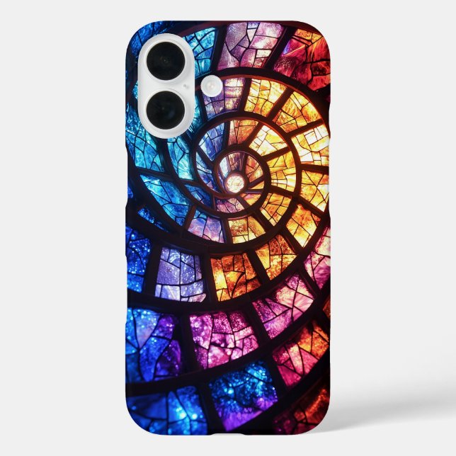 Amber Helix iPhone 16 Hülle (Rückseite)