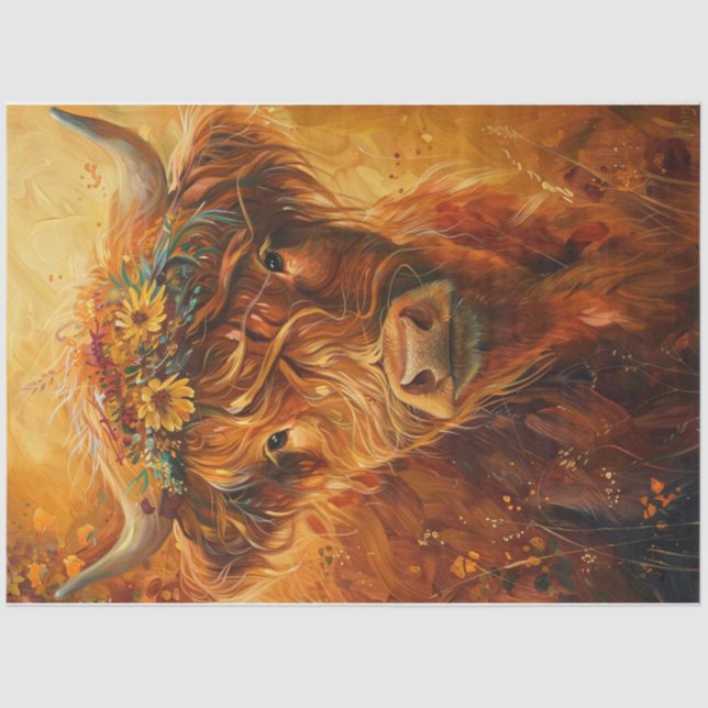 Amber Highlander Seidenpapier (Vorderseite)