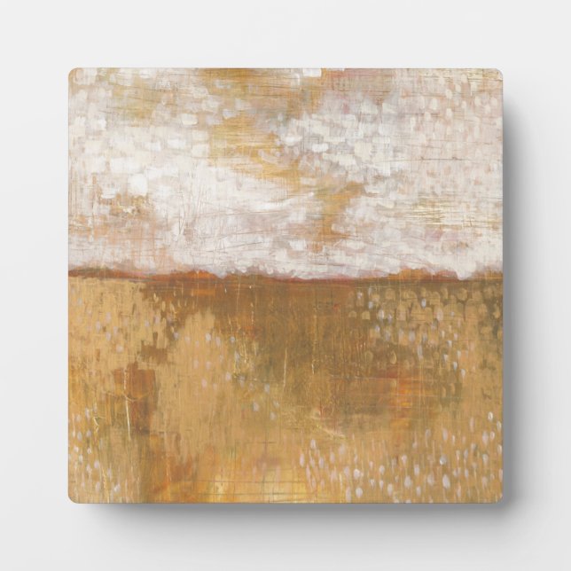 Amber Horizon Abstrakt Print | Melissa Averinos Fotoplatte (Vorderseite)