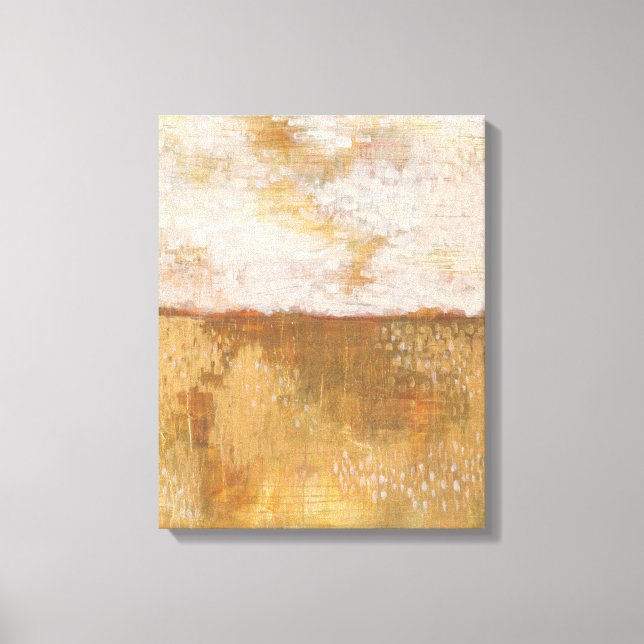 Amber Horizon Abstrakt Print | Melissa Averinos Leinwanddruck (Vorderseite)