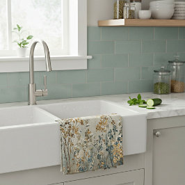 Amber meadow floral geschirrtuch