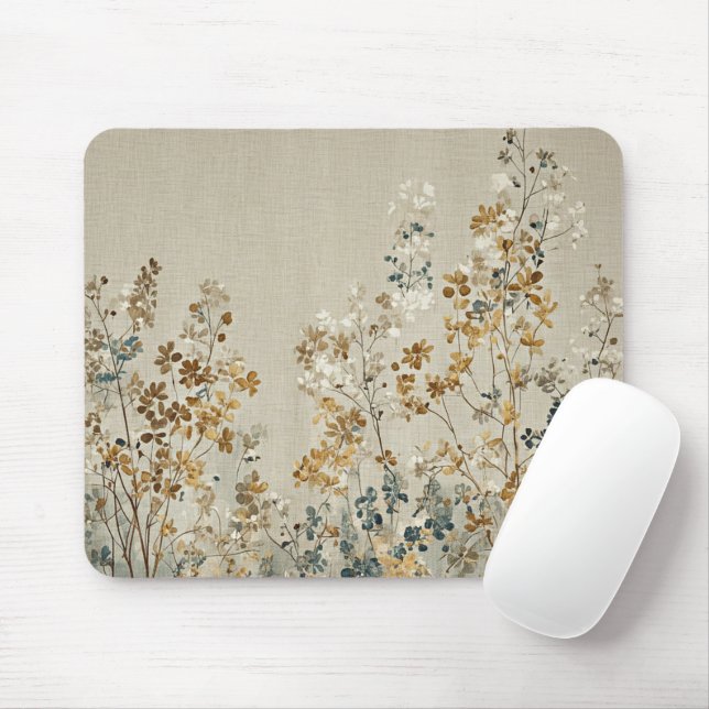 Amber meadow floral mousepad (Mit Mouse)