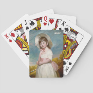 AMBER ~ MISS JULIANA WILLOUGHBY George Romney ~ Spielkarten
