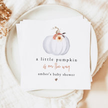 AMBER Moderne Rustikale Kleine Pumpkin Baby Dusche