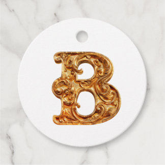 Amber Monogram B Ornament - Anpassbare Gestaltung Geschenkanhänger