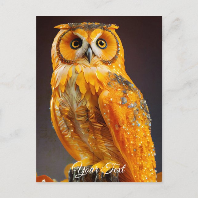 Amber Owl. Postkarte (Vorderseite)