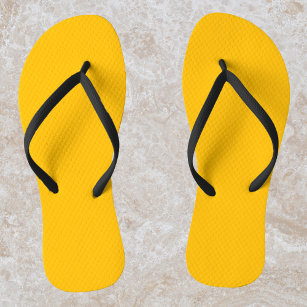 Amber Solid Color Flip Flops