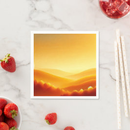 Amber Sunrise Fall Gradient Découpage Napkins Serviette