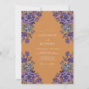Amber Violette Rose Hochzeit Einladung