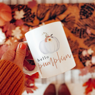 AMBER White Pumpkin Hello Pumpkin Herbst Herbst Kaffeetasse