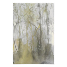 Amber Wilds Wasserfarbe Abstrakt drucken