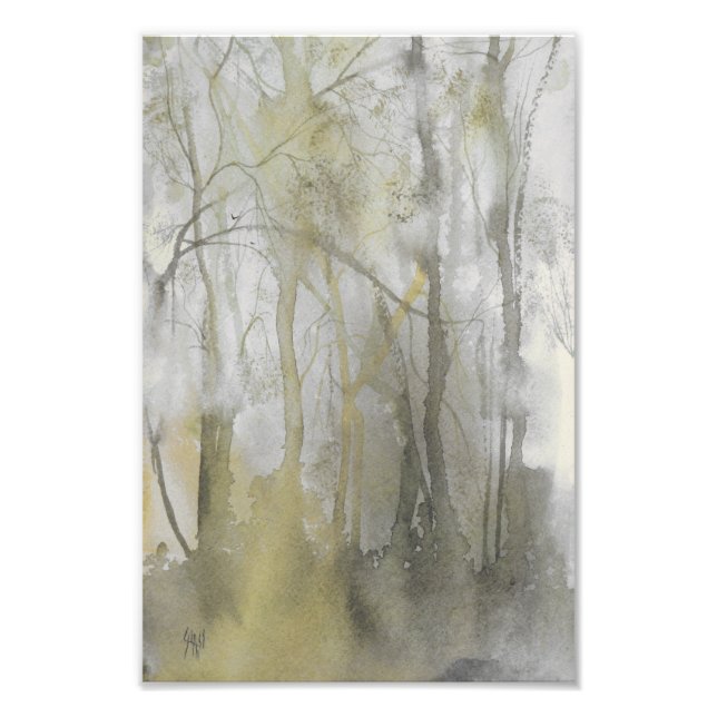 Amber Wilds Wasserfarbe Abstrakt drucken Fotodruck (Vorne)