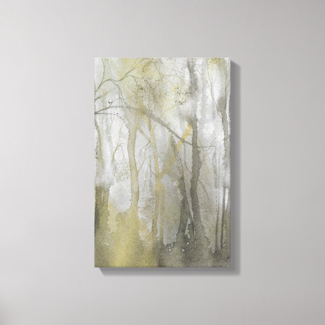 Amber Wilds Wasserfarbe Abstrakt drucken Leinwanddruck (Vorderseite)