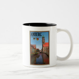 Amberg - Vils Fluss Zweifarbige Tasse