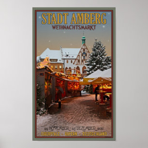 Amberg Weihnachtsmarkt Poster