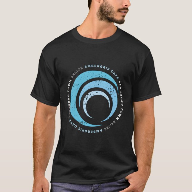 Ambergris Caye Belize Beach Wave T-Shirt (Vorderseite)