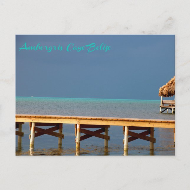 Ambergris Caye, Belize Postcard Postkarte (Vorderseite)