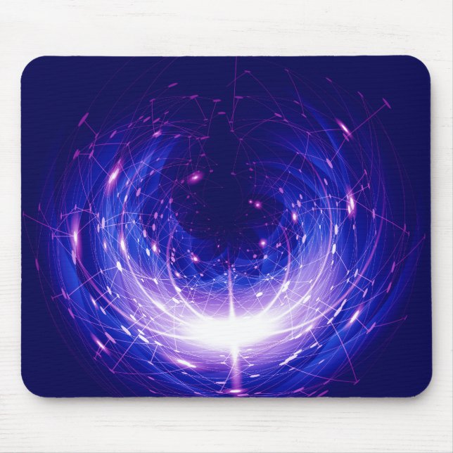 Amberlight Cold Blue Polar Flare Mousepad (Vorne)