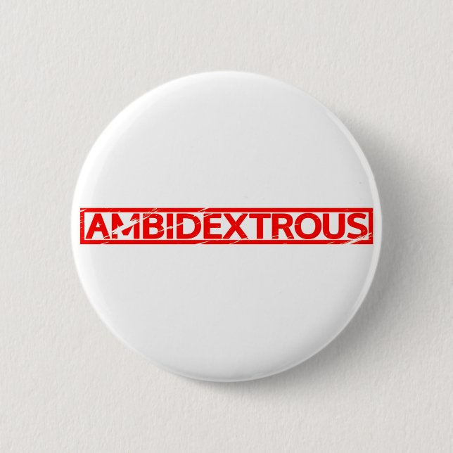 Ambidexterierte Briefmarke Button (Vorderseite)