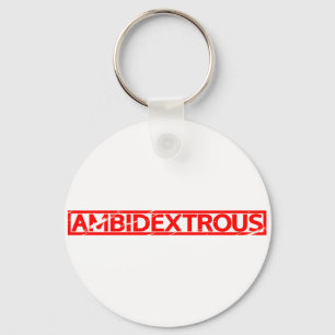 Ambidexterierte Briefmarke Schlüsselanhänger